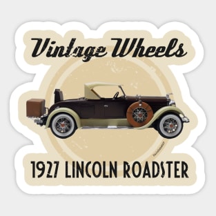 Vintage Wheels - Lincoln Roadster Sticker